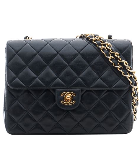 chanel bags black quited